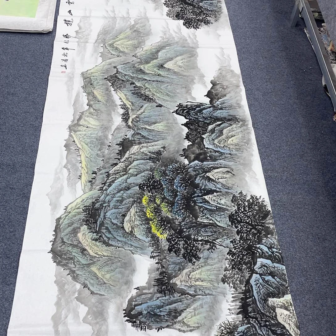 国画作品小姐姐放漏…