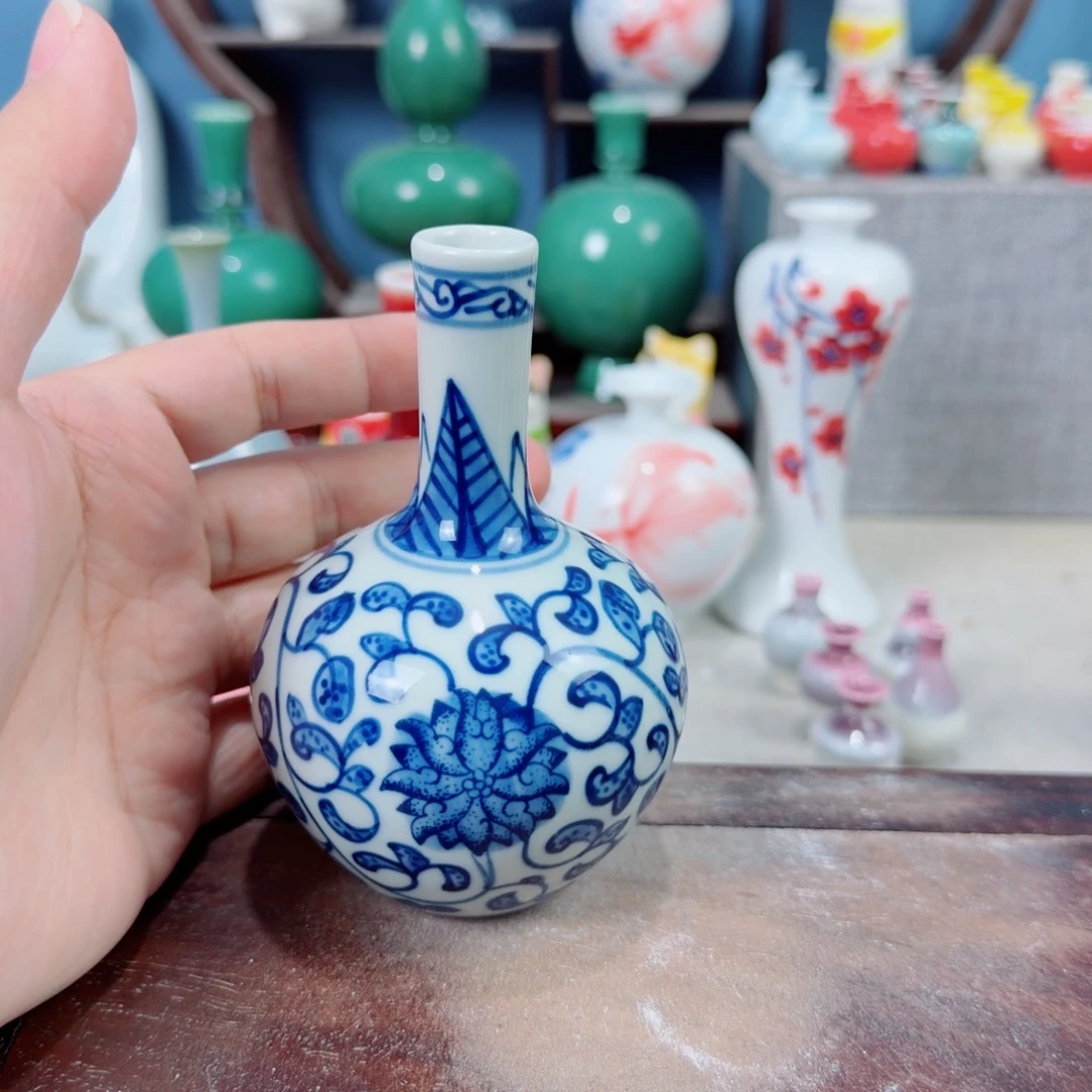陶瓷手工小花器摆件