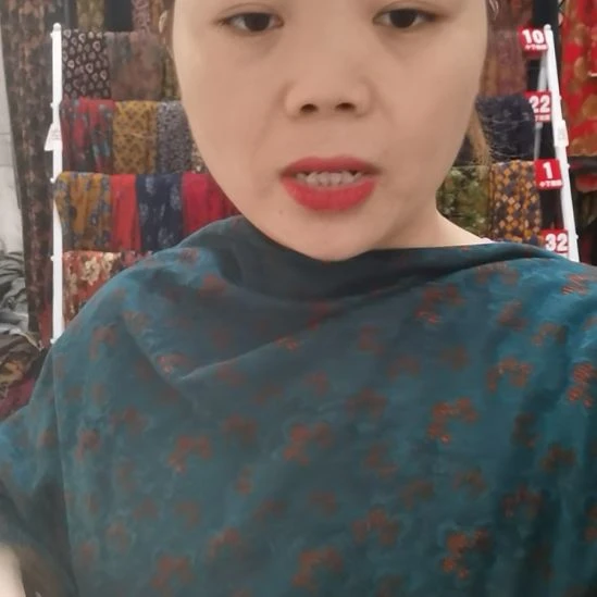 混纺蓝色小碎花多三米
