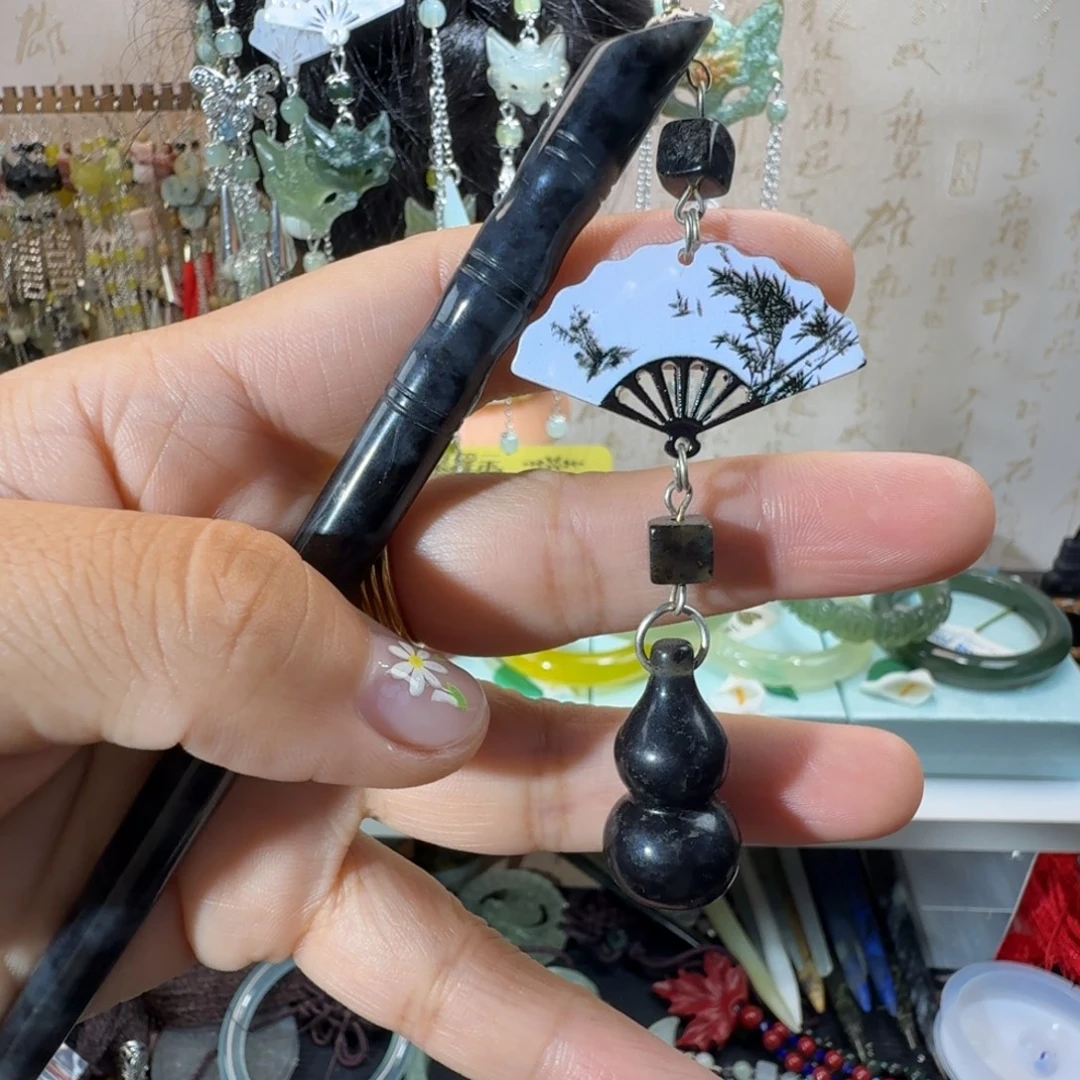 未镶嵌岫玉发簪福利款