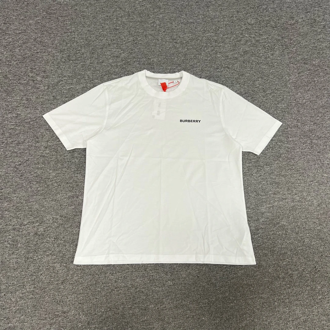 95新 BURBERRY/博柏利 胶印字母logo 短袖T恤 M码 99新