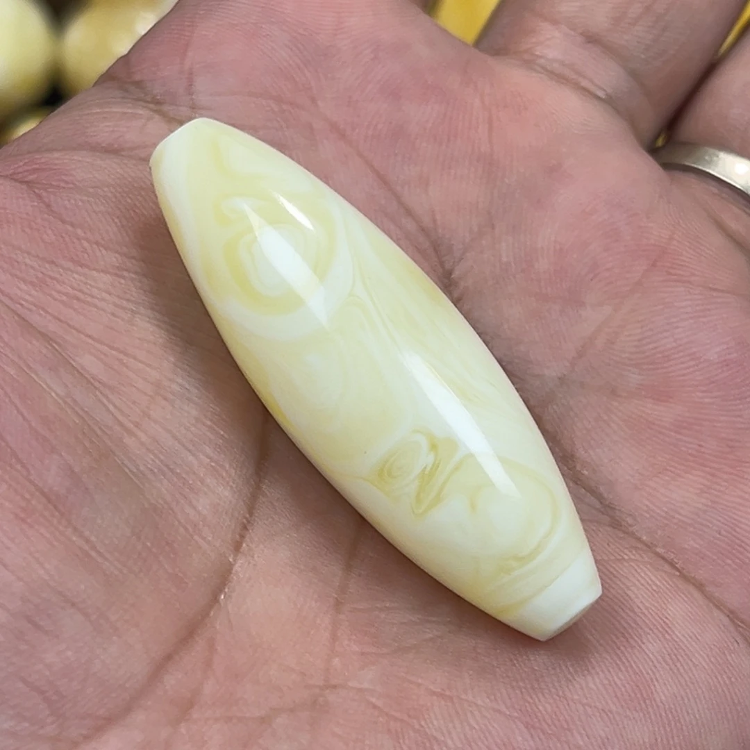手串琥珀未镶嵌白花蜡拉丝纹天眼珠子