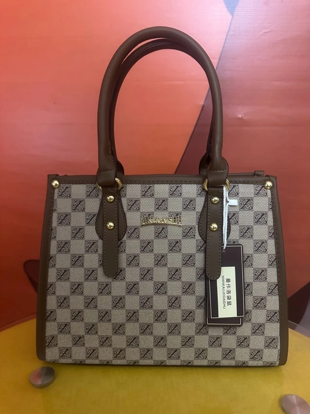 女包时尚经典棋盘格秋冬