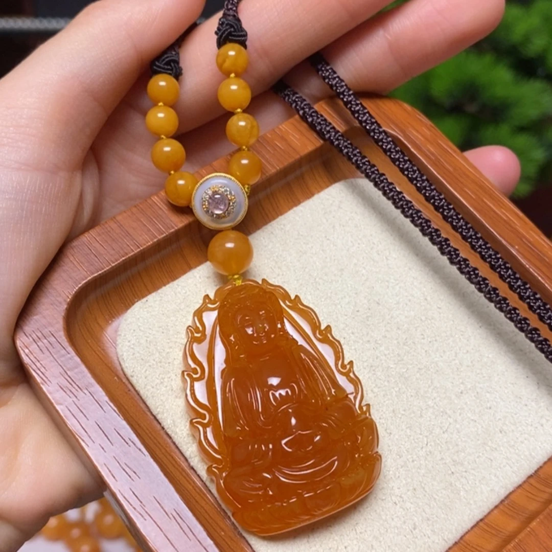 【闪购商品】蜜蜡颈饰未镶嵌项链