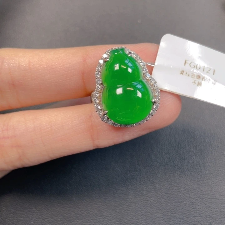 翡翠银S925镶嵌吊坠(不含链)