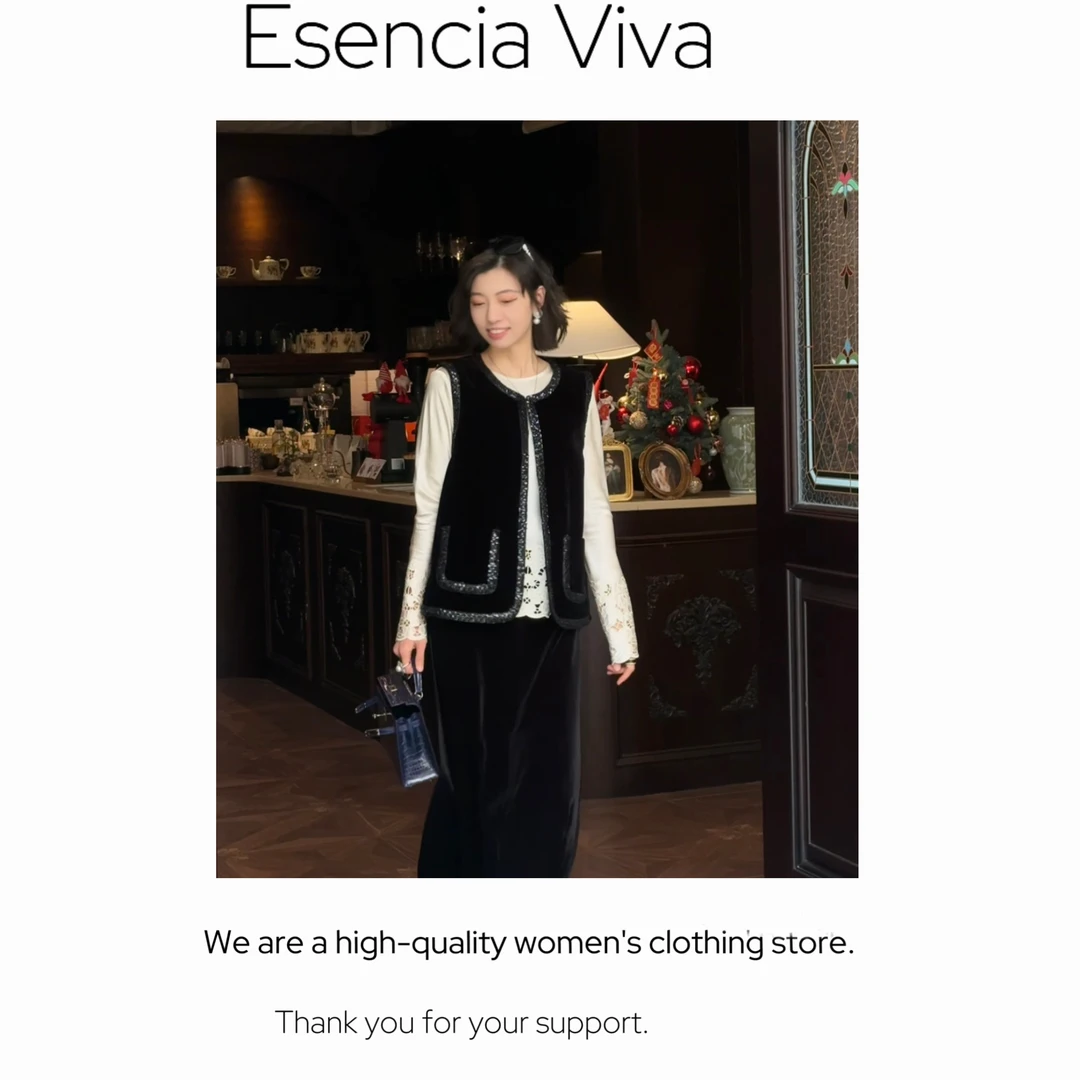 EV.【原创设计】设计感重工刺绣设计师款百搭马甲EVSY0532