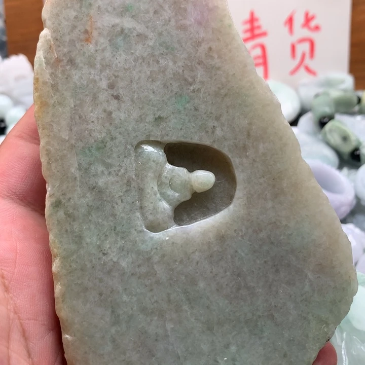 翡翠未镶嵌颈饰保真天然a货翡翠