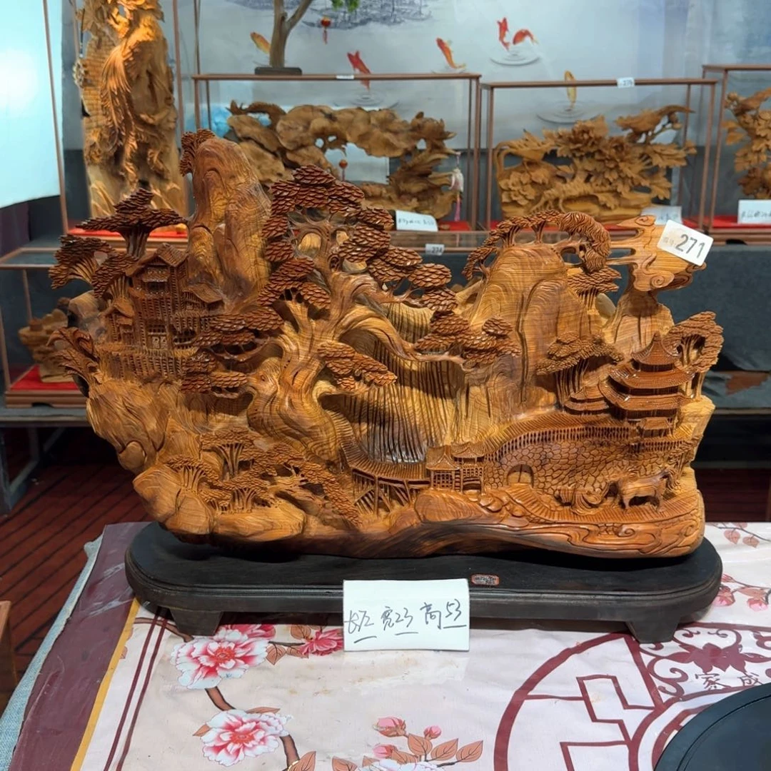 卓***）柏木（崖柏）木雕款