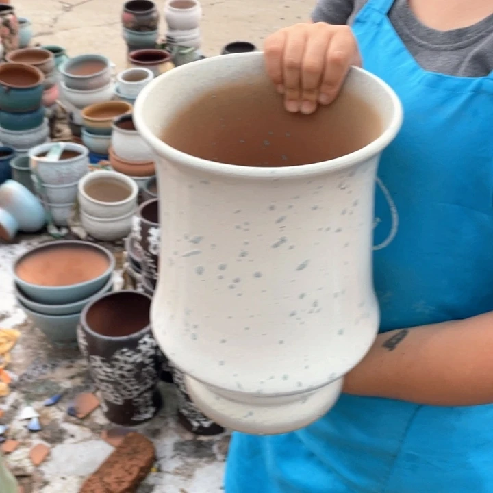 紫砂花盆口20高31正品正品