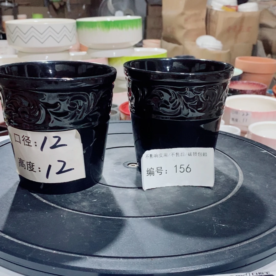 微瑕花盆-156-口12×12-2个