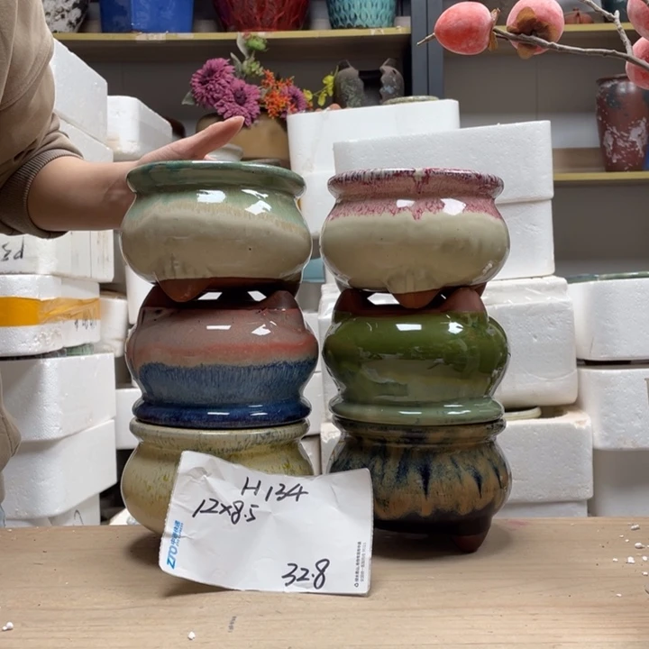 粗陶多肉花盆微瑕134