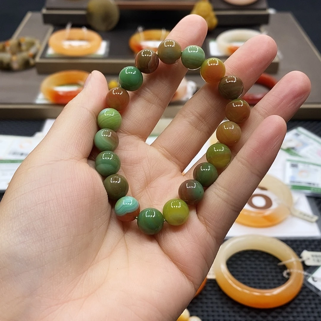 石英质玉（黄龙玉）未镶嵌手镯