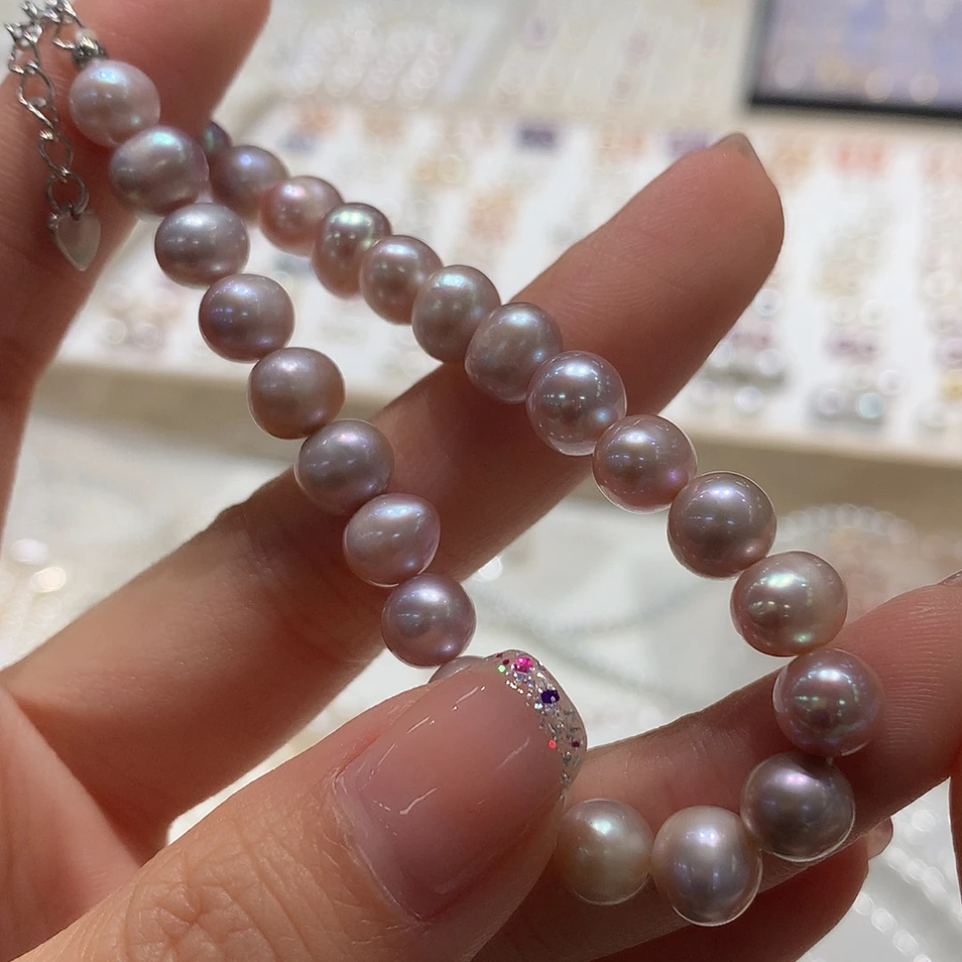 未镶嵌淡水珍珠7-8