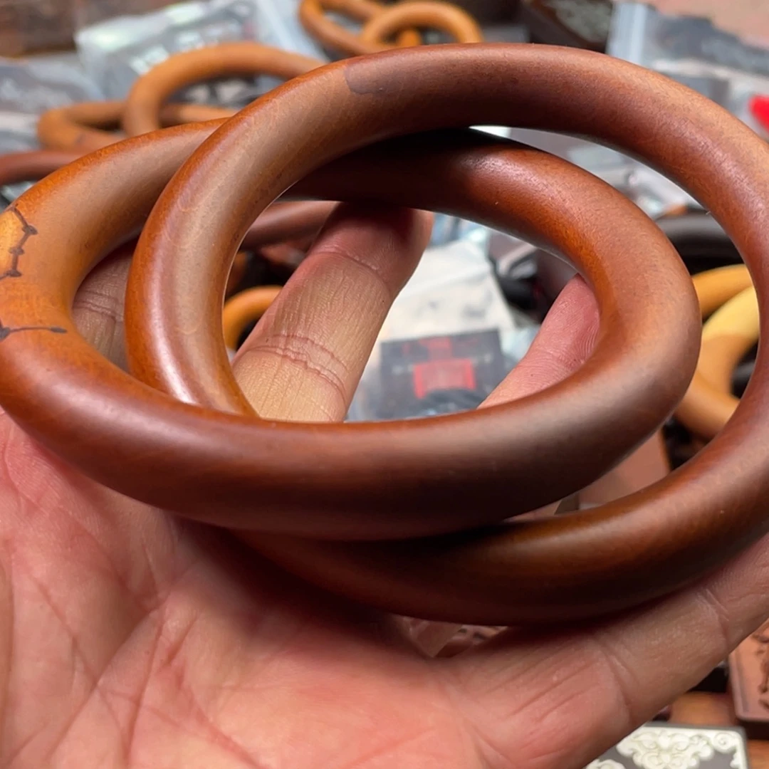 羿***城枣木雷击枣木雕刻乾坤圈