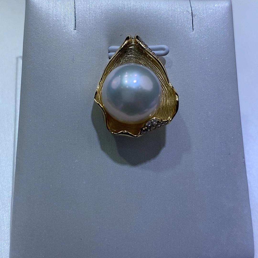 淡水珍珠银S925镶嵌颈饰