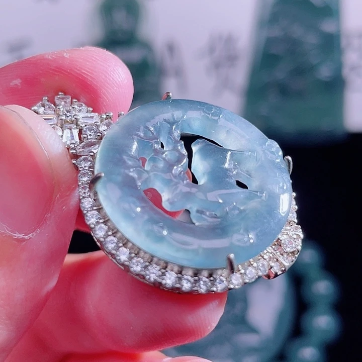 翡翠未镶嵌颈饰999999999