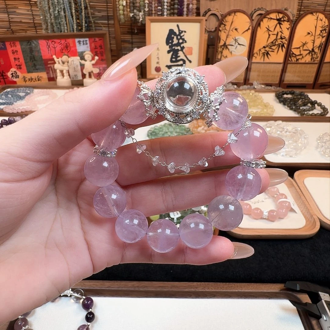 水晶手链未镶嵌薰衣草拍两单