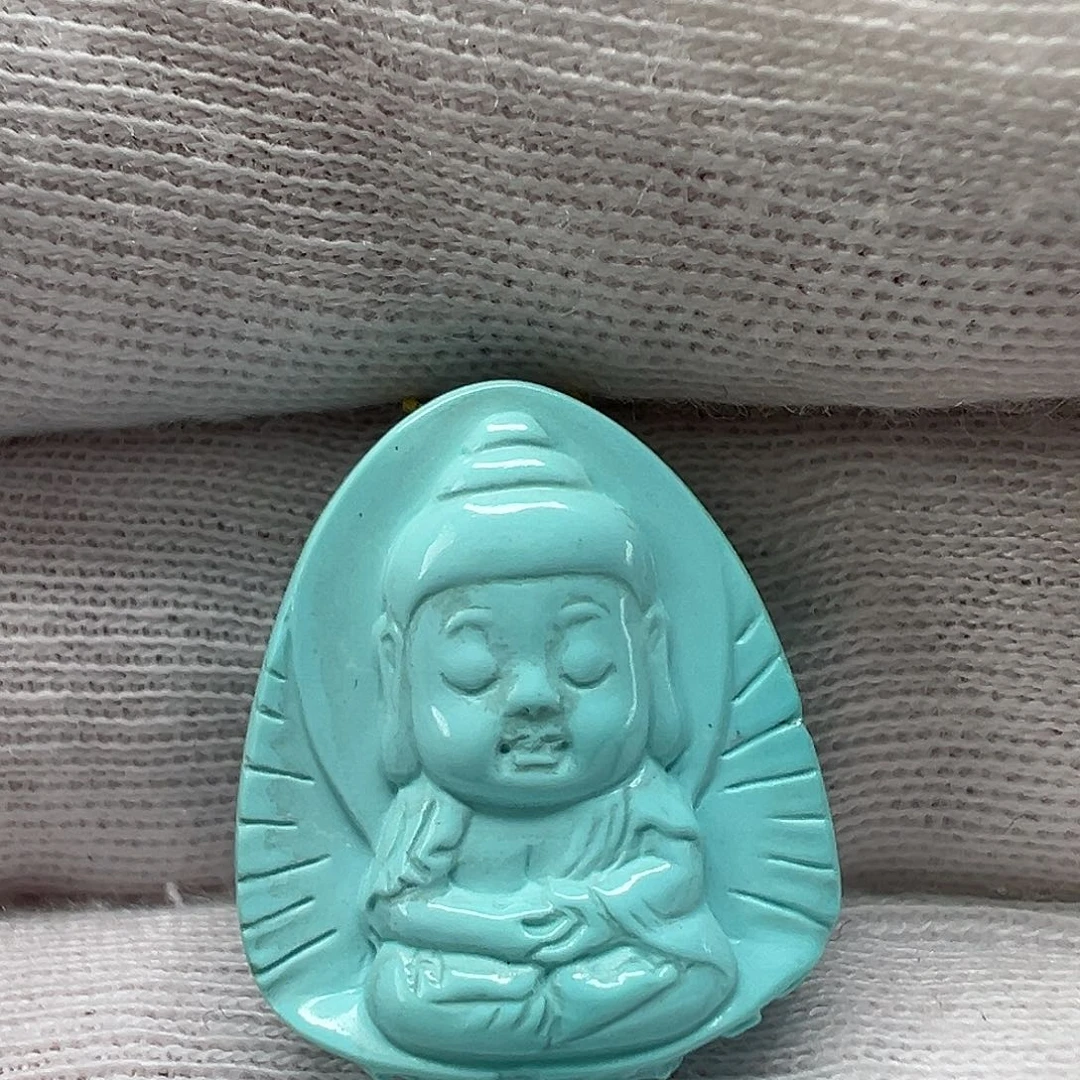 绿松石阿弥陀佛 未镶嵌