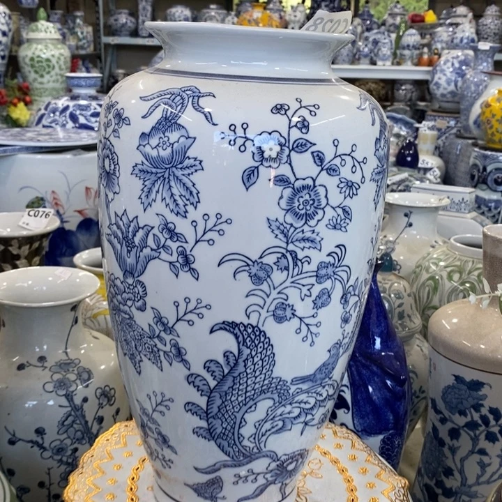 摆件莉手绘陶瓷花瓶摆件