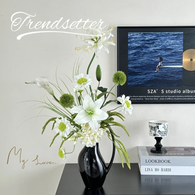 【花妍】现代轻奢仿真花客厅摆件电视柜餐桌茶几样板间高级感软装饰