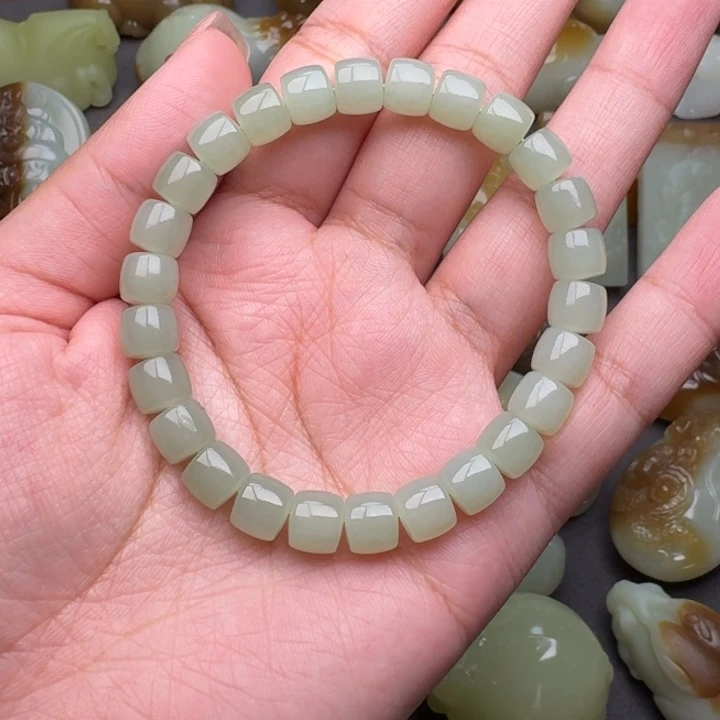 和田玉手串未镶嵌用****6