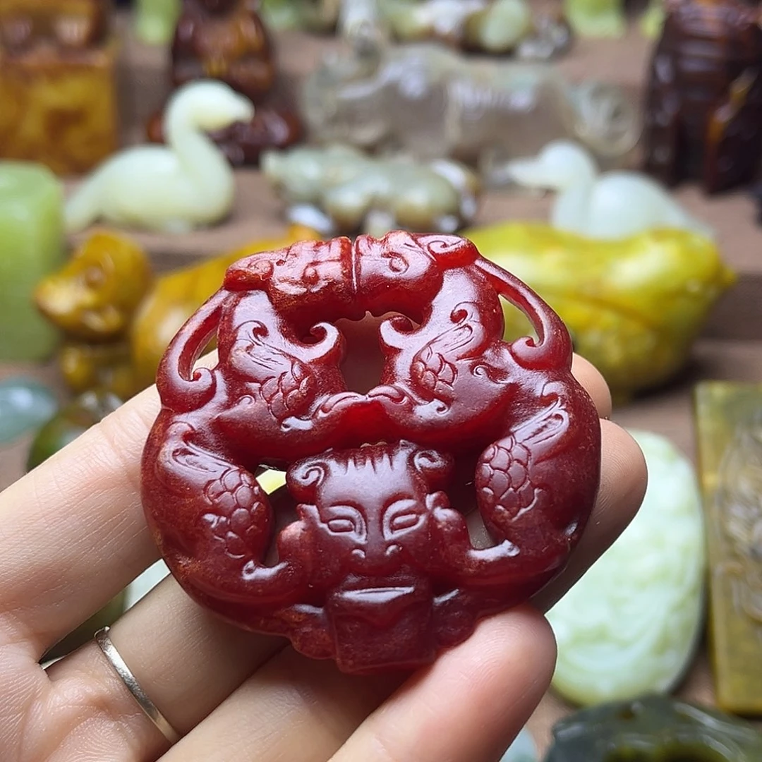 白玉菩提吊坠134。。