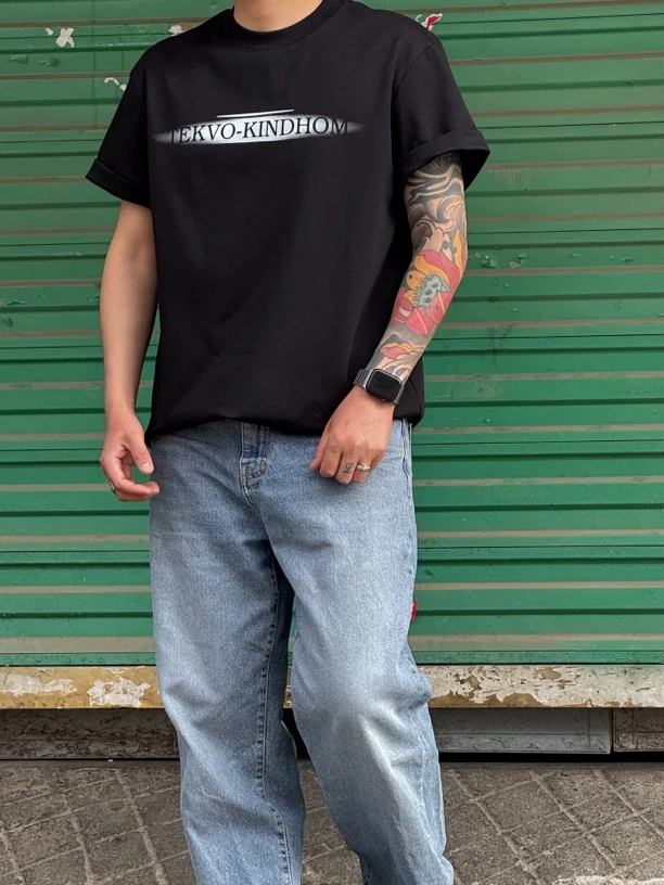 短袖水洗夏季T恤休闲版型单层印花款