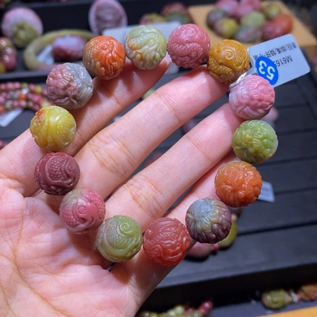 【闪购商品】玛瑙/玉髓手串未镶嵌盐源玛瑙龙珠