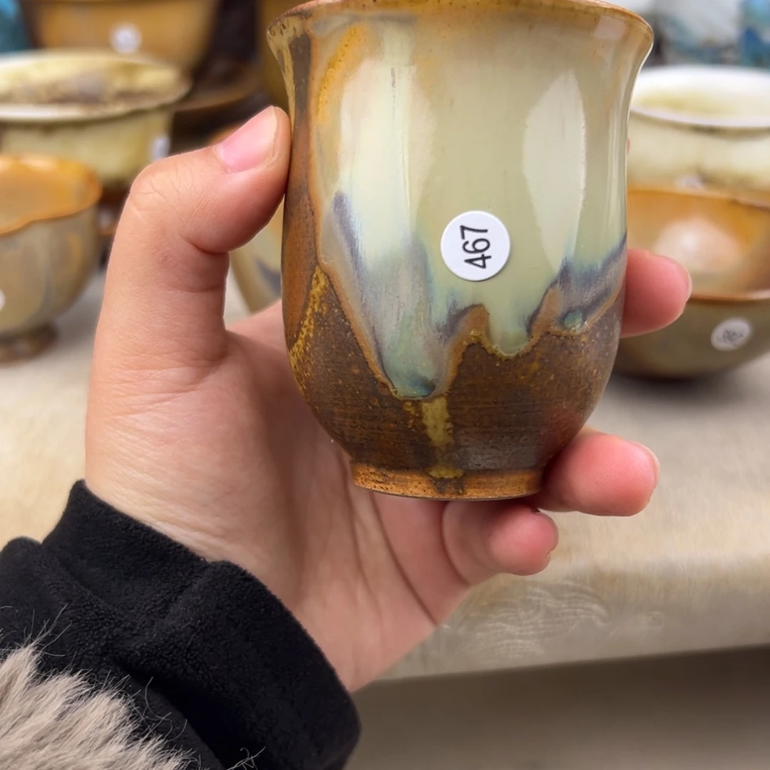 杯纯手工柴烧主人杯