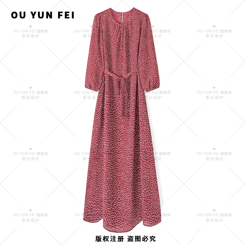 女装连衣裙夏季新款气质高级感穿搭时尚显瘦显白轻奢长裙F1891