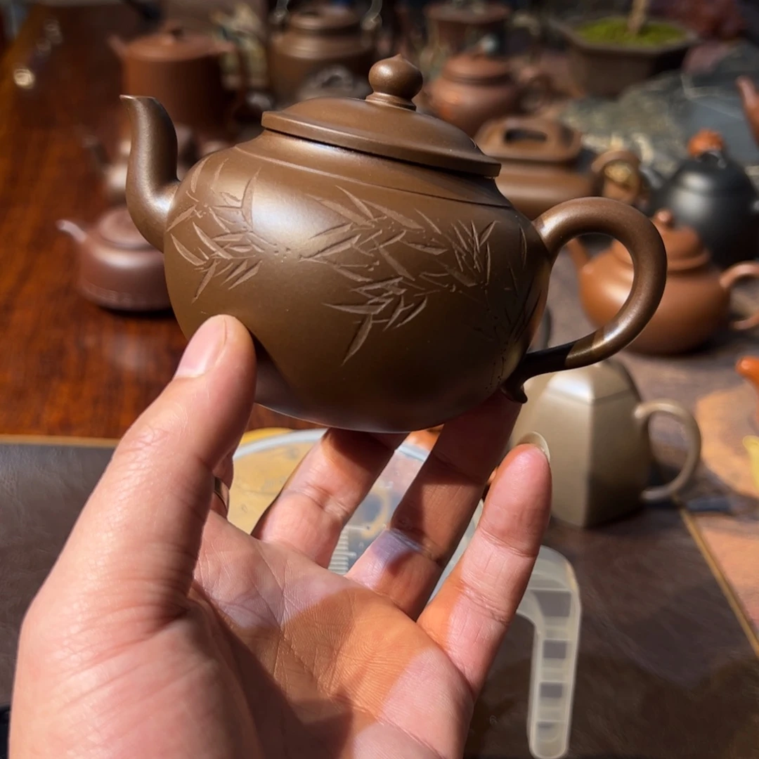 紫砂茶壶自****之精工手工紫砂壶