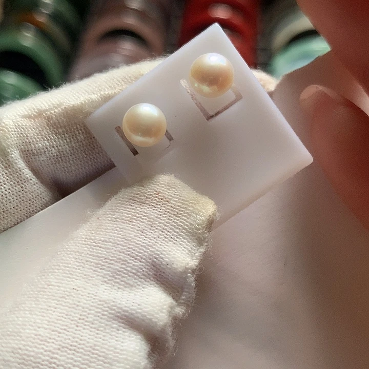 未镶嵌淡水珍珠耳饰