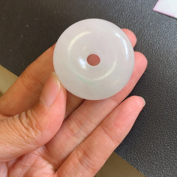 岁*。缅甸翡翠正冰平安扣