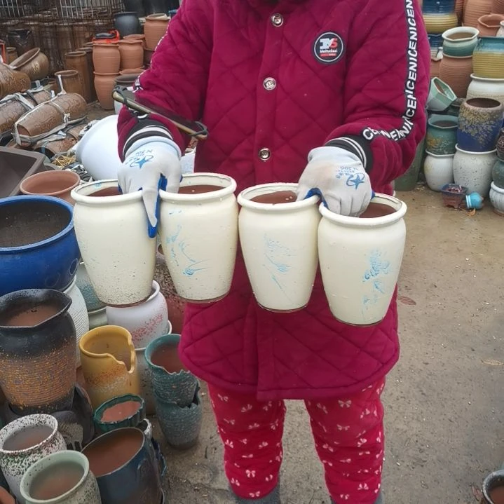 红陶口12高18瑕疵四个