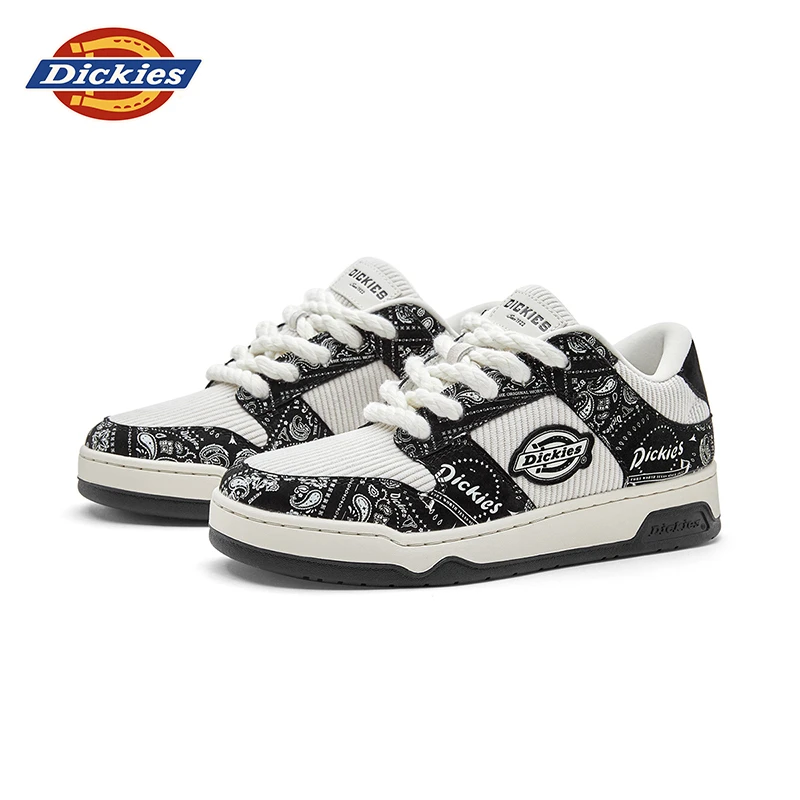 Dickies2025新款四季百搭休闲情侣增高运动鞋板鞋男腰果花面包鞋