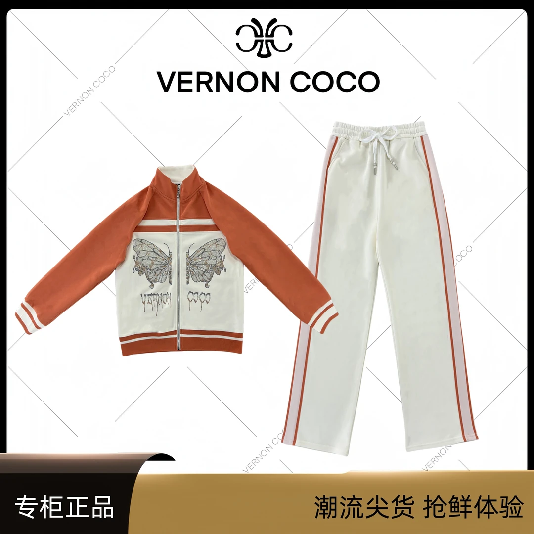 【VERNON COCO】Y30春秋立领重工显瘦休闲运动套装VC243