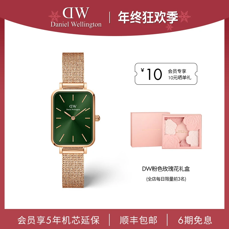 dw女士手表 时尚女轻奢腕表高级麦穗表带20x26MM女表