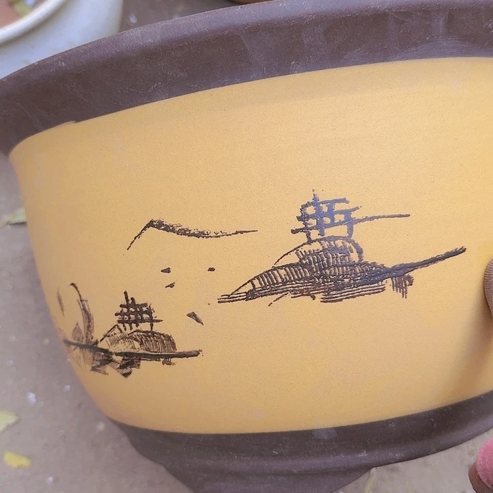 紫砂t002大花盆花盆