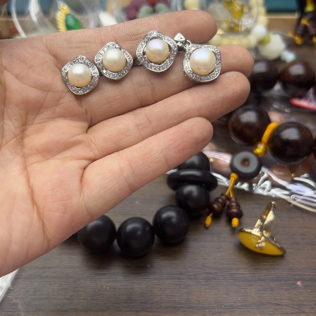 未镶嵌颈饰淡水珍珠一套767