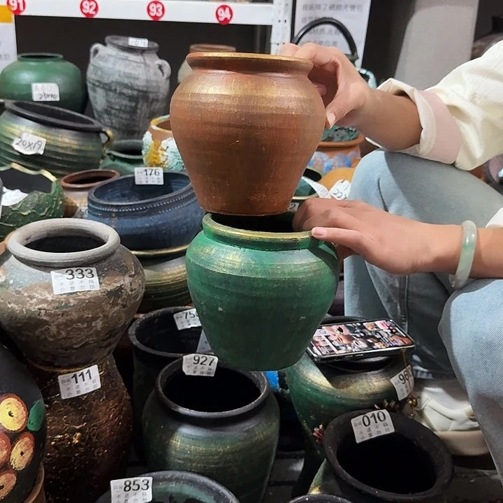 金色圆396一对高度14口径12