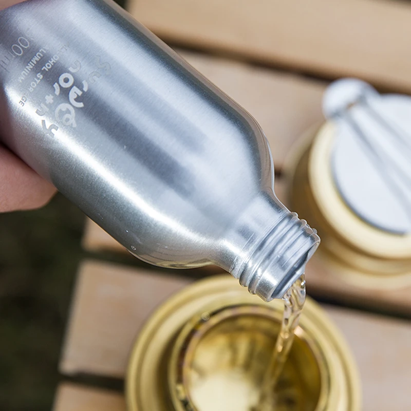 户外露营专用便携式材质全铝燃料罐酒精炉装易燃液体燃料罐