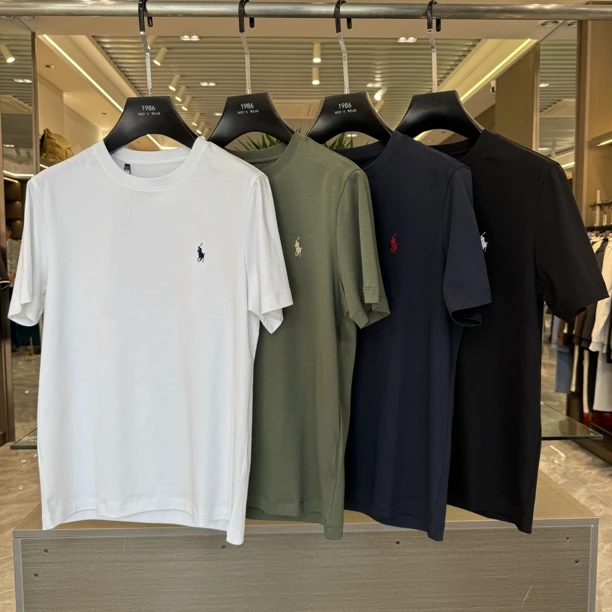 【刺绣匹马棉】6325男士小标极简轻奢百搭短袖