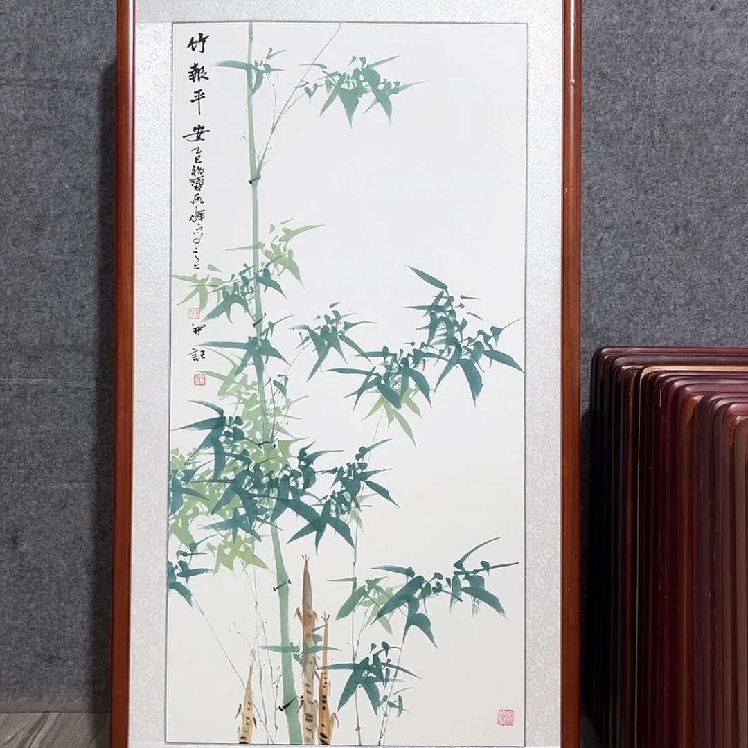 国画书画作品带框63×123