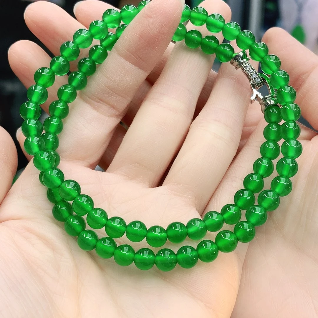 未镶嵌项链6mm玛瑙/玉髓