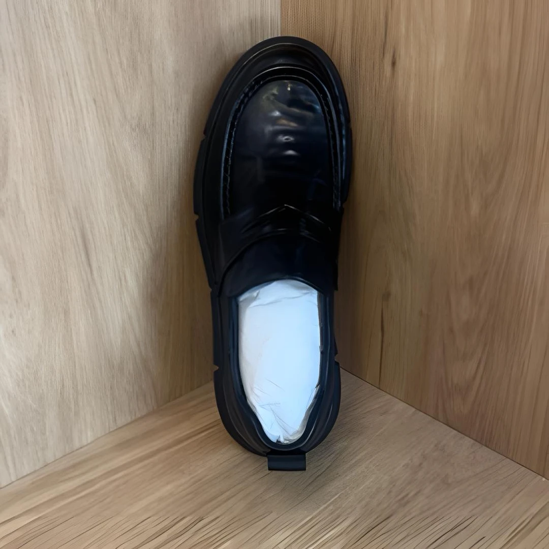 美尔森25新款夏季男士皮鞋黑色休闲鞋1189