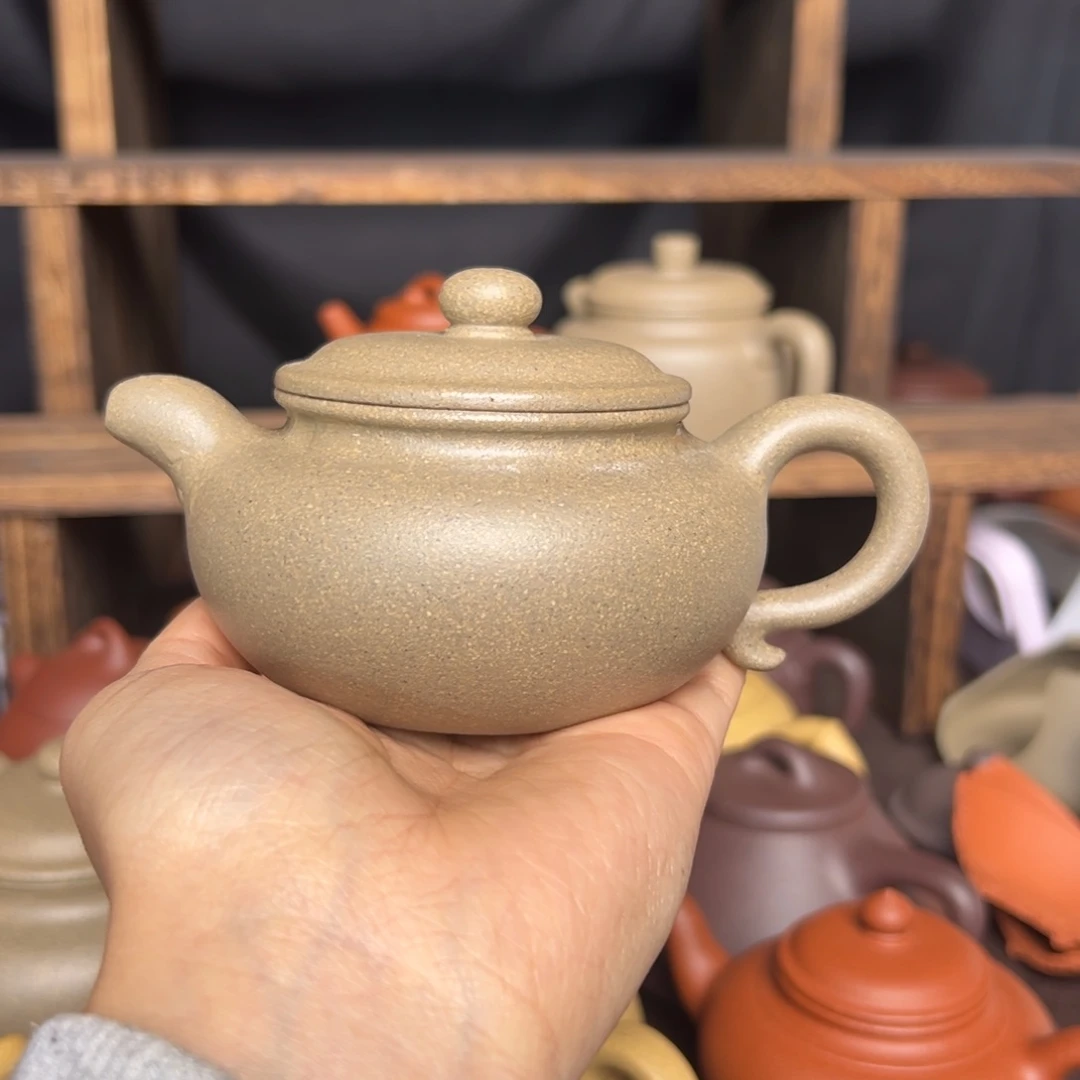 小***托茶壶紫砂青段仿古180毫升