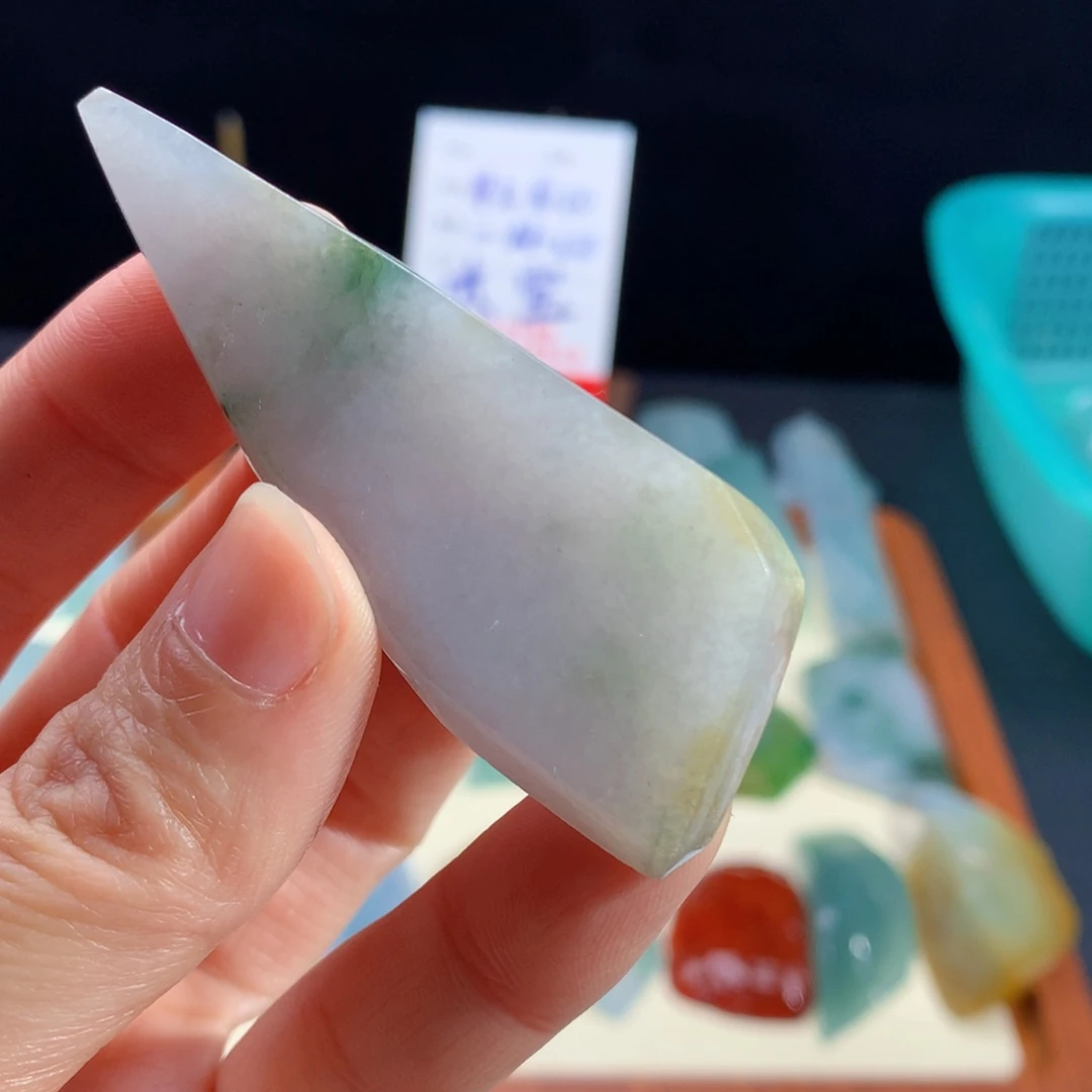 翡翠未镶嵌颈饰天然缅甸翡翠包邮包打孔包绳子