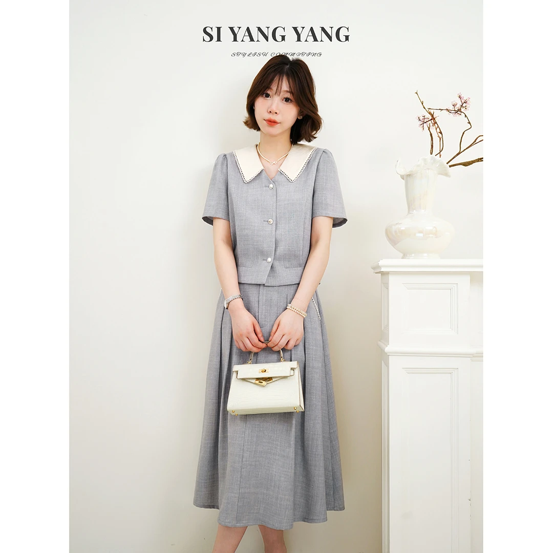 SIYANG超柔定制烫钻亲肤透气百搭减龄通勤显瘦套装TZ504A038SYY