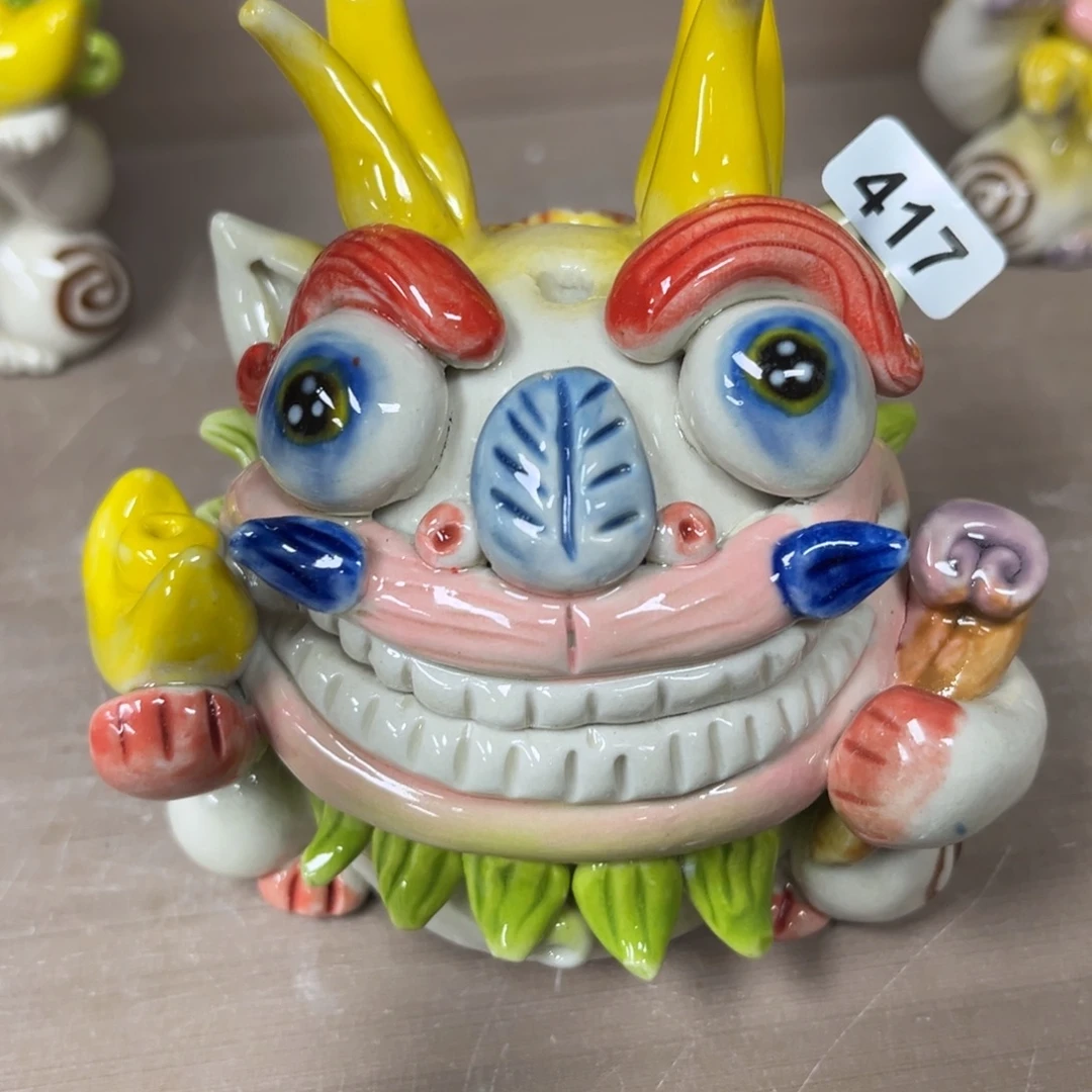 摆件纯手工抽象陶瓷摆件417