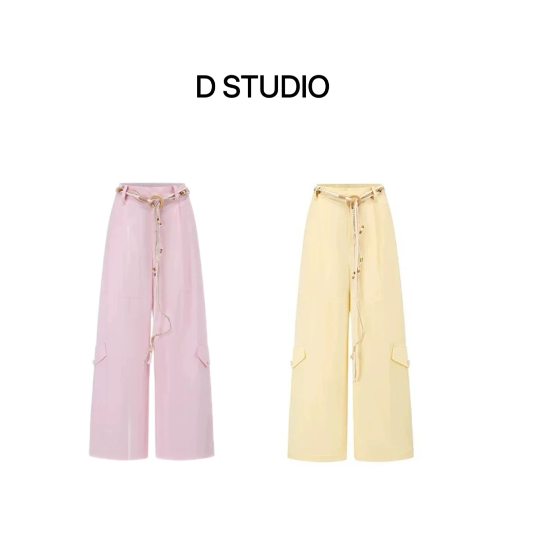 D STUDIO 两色休闲工装裤 D2865